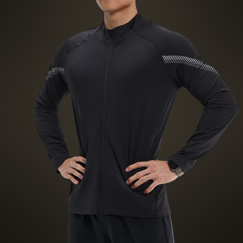 Pánská sportovní bunda se stojáčkem na běh a trénink